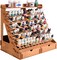 Paint Organizer for 105 Paint Bottles and 14 Brushes - Paint Holder with 6 Miniature Stands - Paint and Brush Storage for Miniature Paints